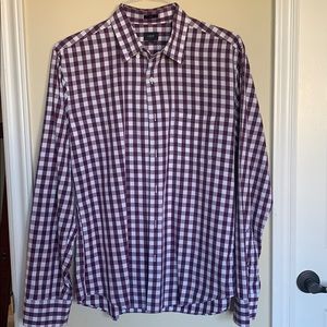 J. Crew Slim Fit Button Down Gingham Shirt